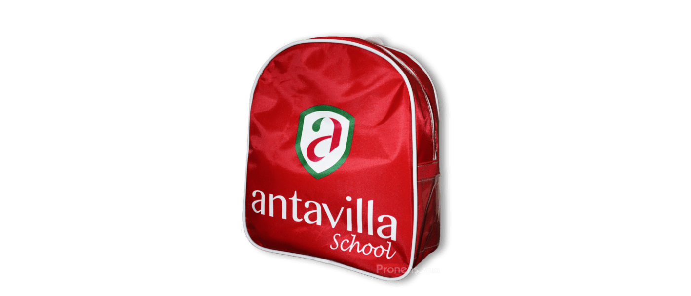 Fabricant de motxilles escolars per a col·legi Antavilla Madrid - Motxilles escolars Pronens