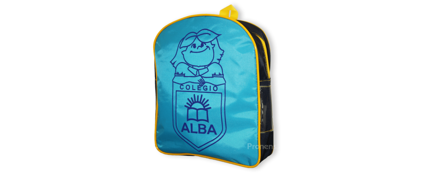 Fabricant de motxilles escolars per a escola Alba Madrid - Motxilles escolars Pronens