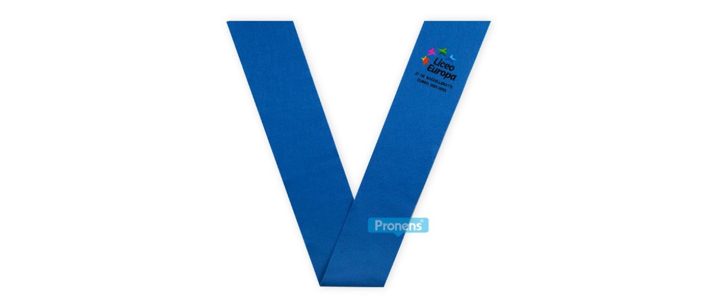 Manufacturer beca band embroidered graduation felt blue lavender 226 for Colegio Liceo Europa