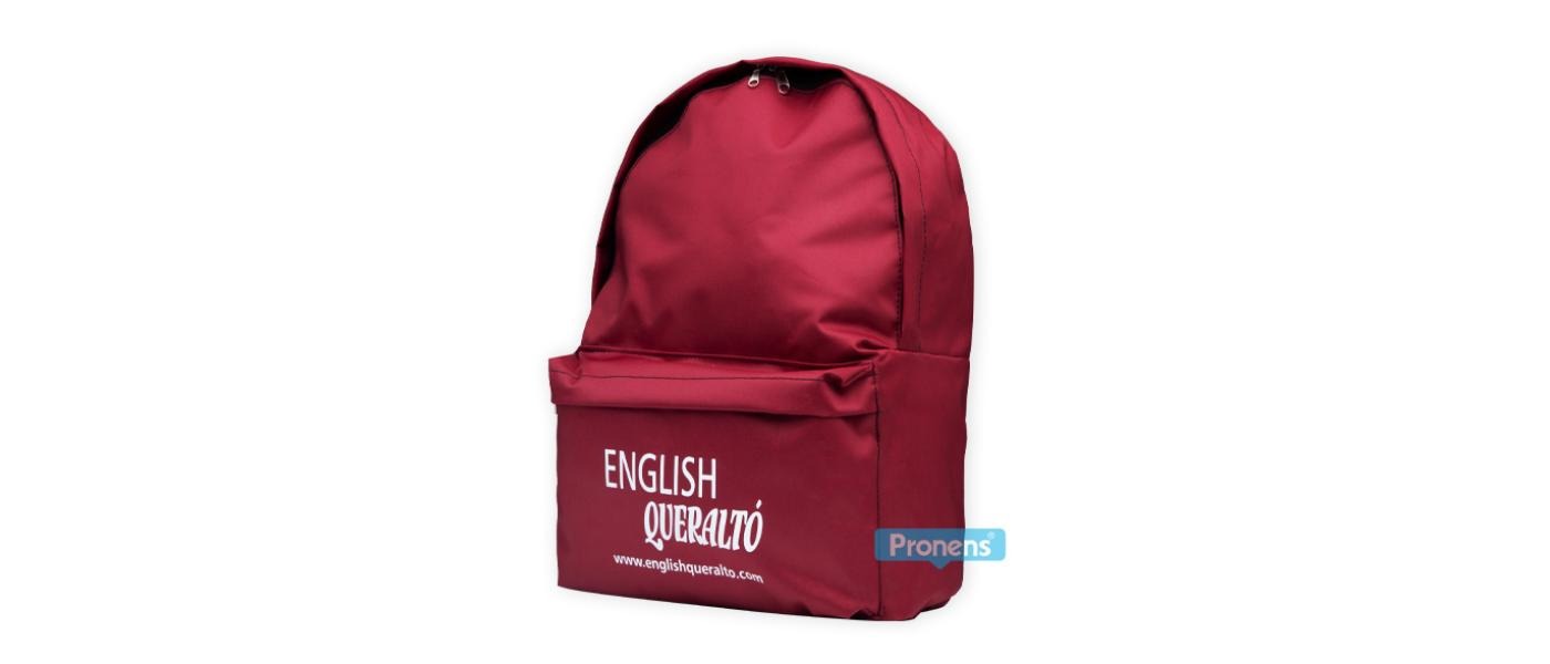 Fabricant de sac à dos scolaire personnalisé modèle Iris de Pronens - grenat