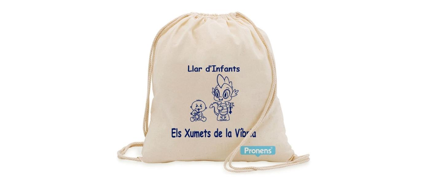 Fabricant de motxilla sac de cotó orgànic reciclat personalitzada de Pronens