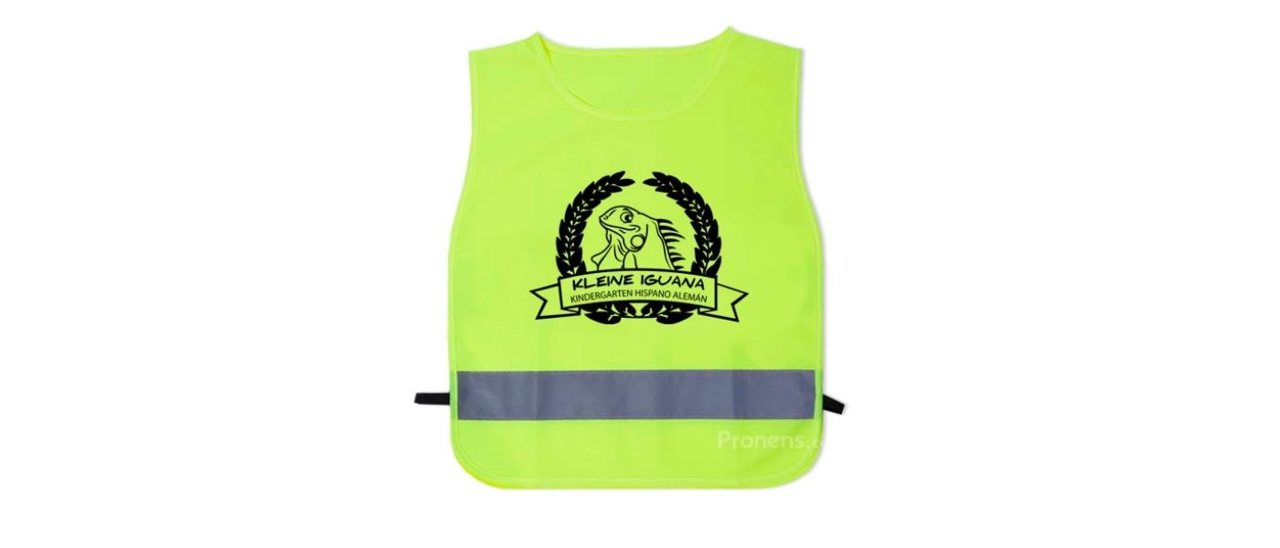 Peto reflectante infantil personalizado para colegios y guarderías - Petos escolares reflectantes Pronens