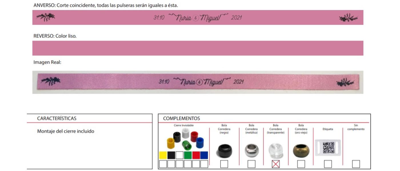 Fabricant de polseres regulables personalitzades per a casaments i esdeveniments