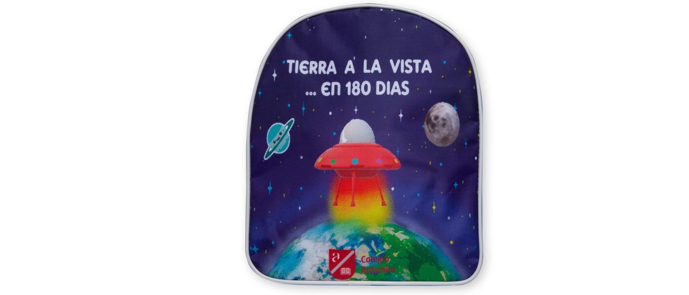 Fabricant de motxilles escolars per a col·legi Antamira Madrid - Motxilles escolars Pronens