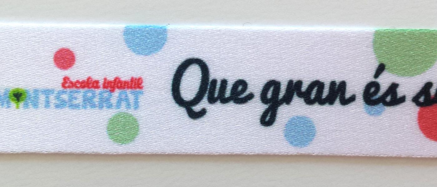 Detall impressió digital polsera regulable infantil