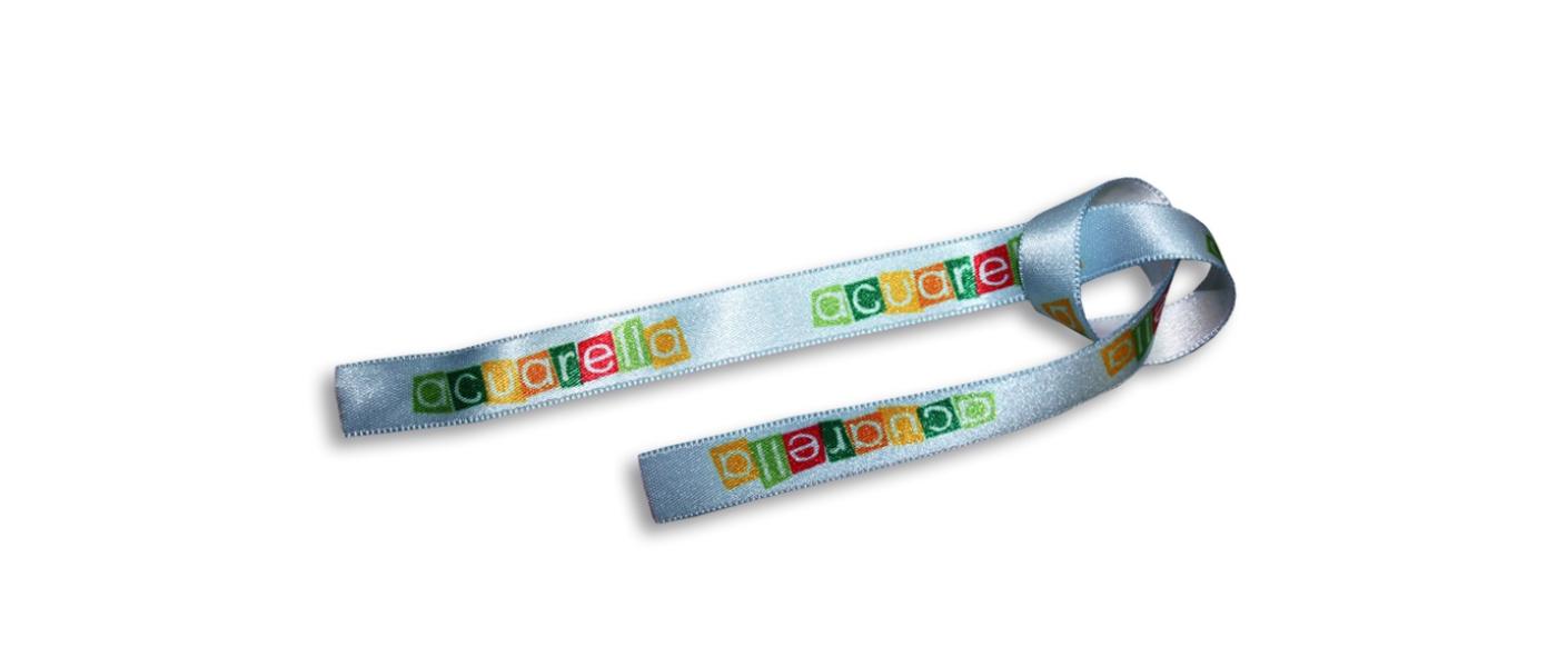 Polsera de tela personalitzada blau