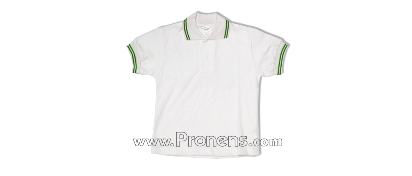 Fabricant de pols escolars per a uniformes escolars de col·legis - ratlles verdes