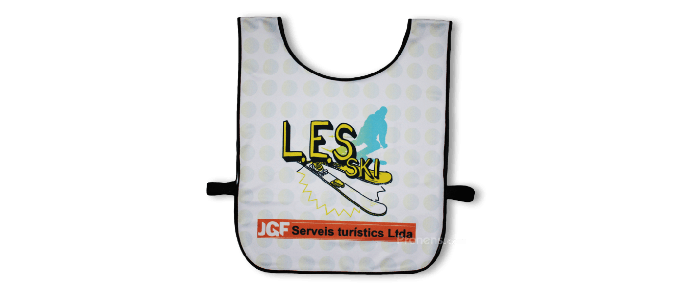 Peto de esqui y petos deportivos personalizados banda elástica lateral LES ski