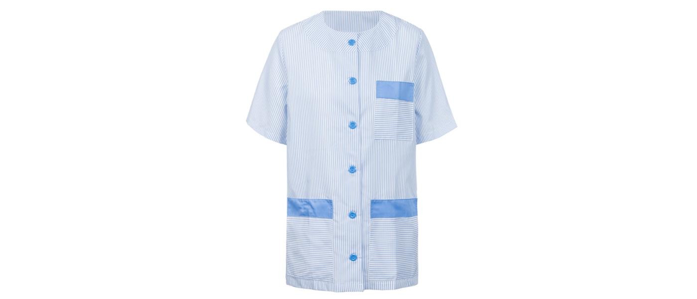 Fabricante de batas casacas tres cuartos personalizadas para asistentas de limpieza