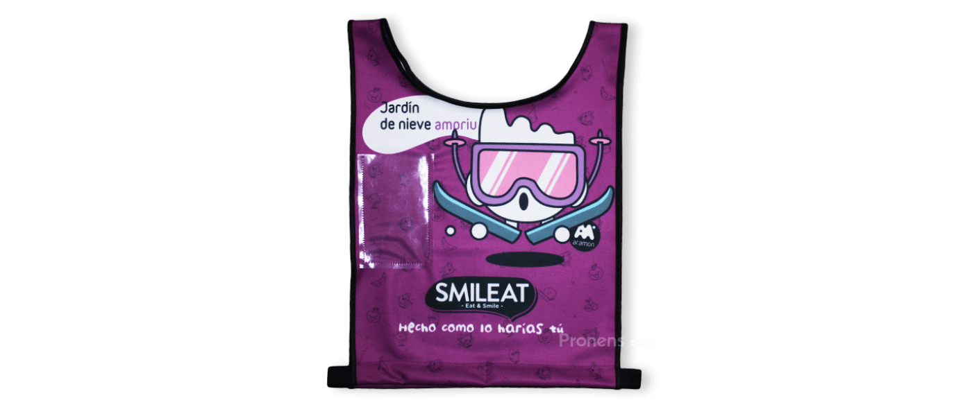 Dossard de ski personnalisé pour la marque Smileat baby Aramon - Dossards de ski Pronens