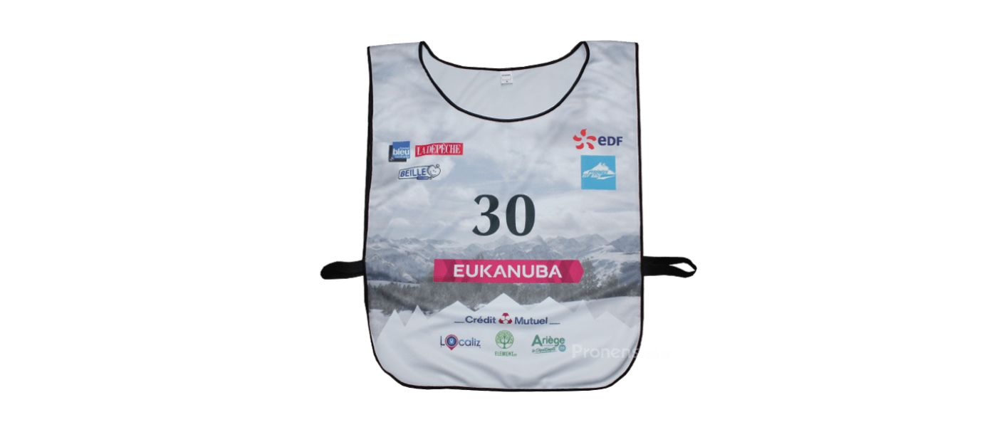 Peto esquí personalizado con banda elástica EDF Race Pyrenees - Petos esquí y petos deportivos PRONENS