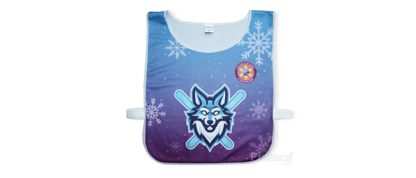 Fabricante peto de esqui personalizado con banda elástica lateral