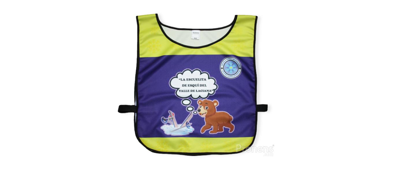 Fabricante de petos de esquí personalizados abiertos con goma elástica lateral para Valle de Laciana