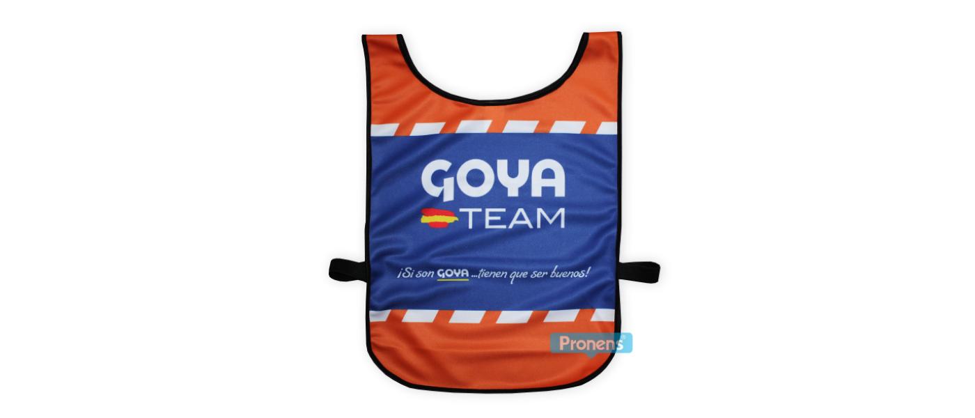 Peto esquí personalizado con banda elástica Goya Team  - Petos esquí PRONENS