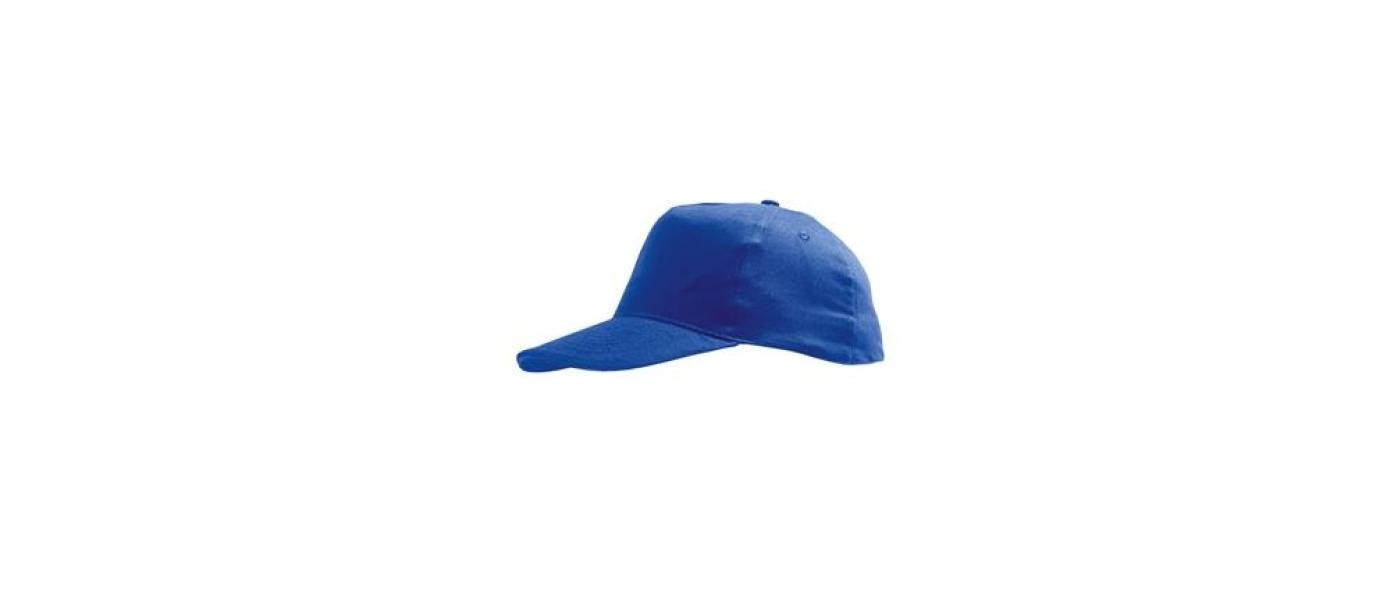 fabricant de casquettes enfantines scolaires personnalisées avec logo brodé bleu royal