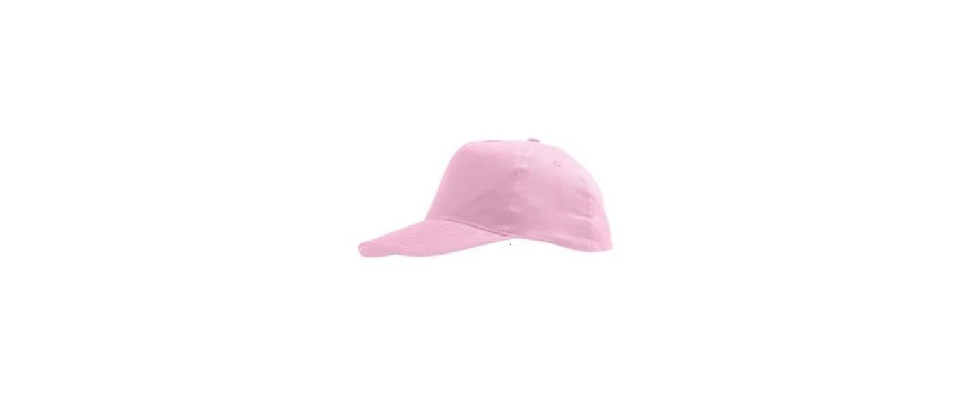fabricant de casquettes enfantines scolaires personnalisées avec logo brodé rose