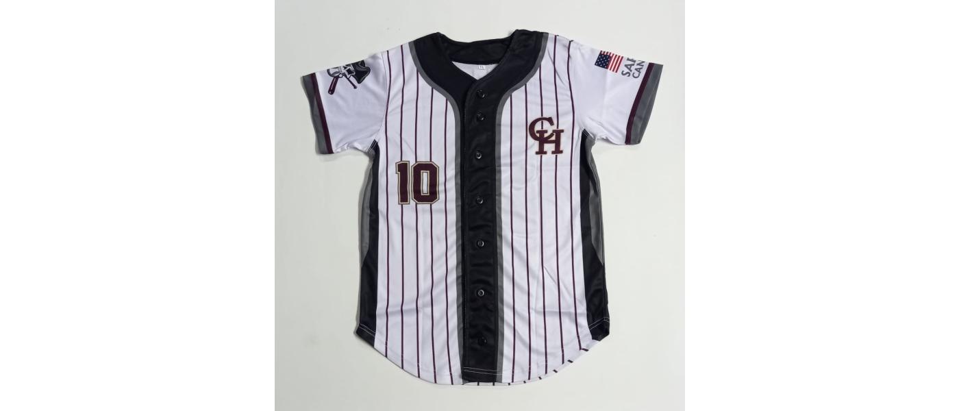 Fabricante de Camisetas deportivas escolares de Béisbol y Softball personalizadas para clubs deportivos y colegios - rayas