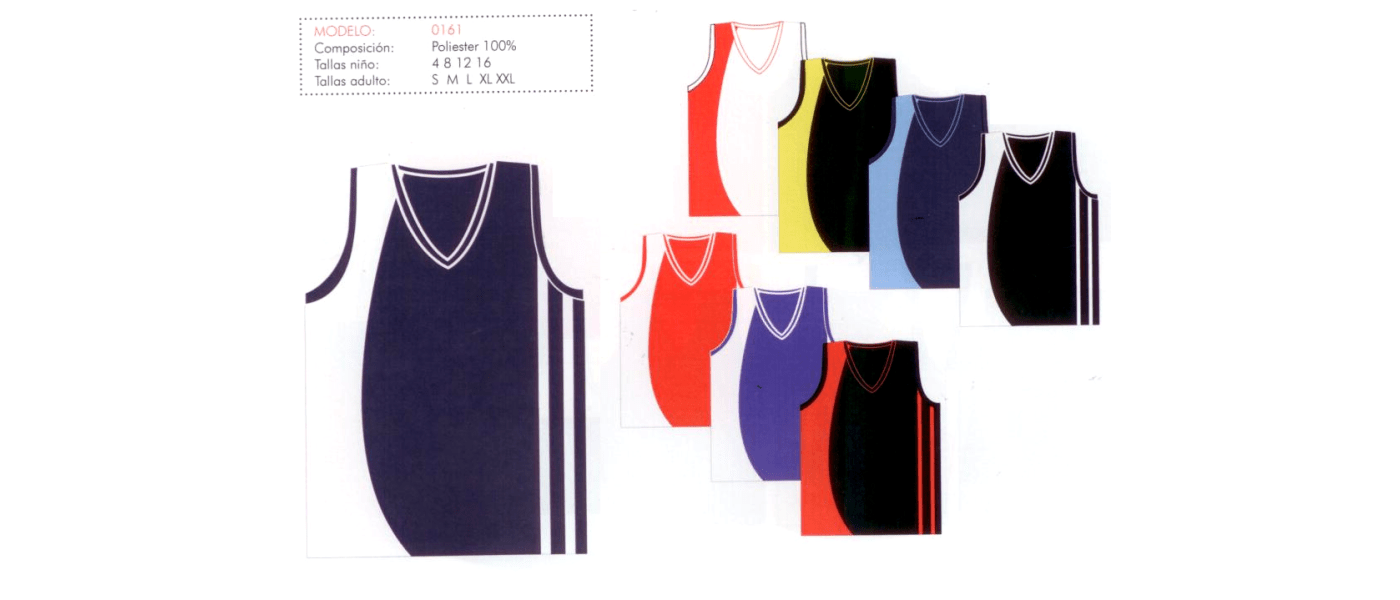 Manufacturer of custom basketball sports uniforms for schools and sports clubs - model 161
