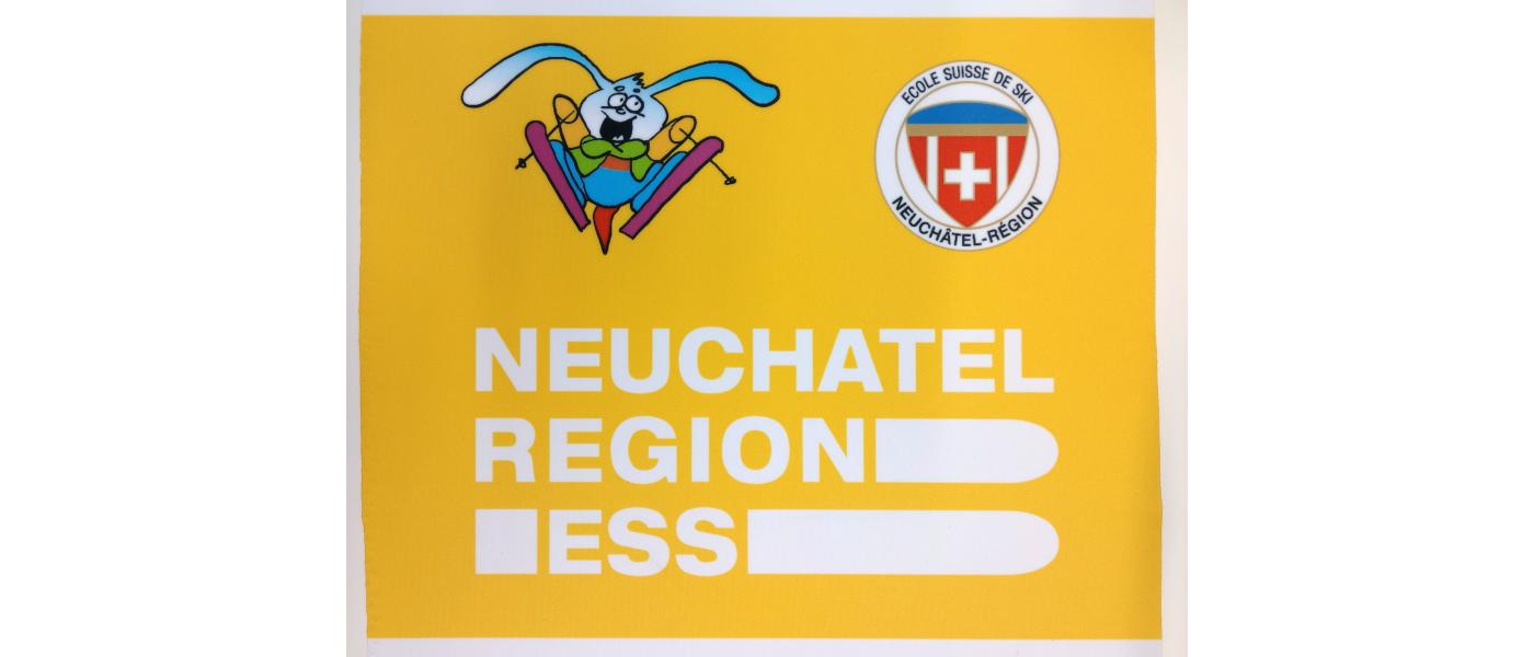 Détail sérigraphie dossard de ski 