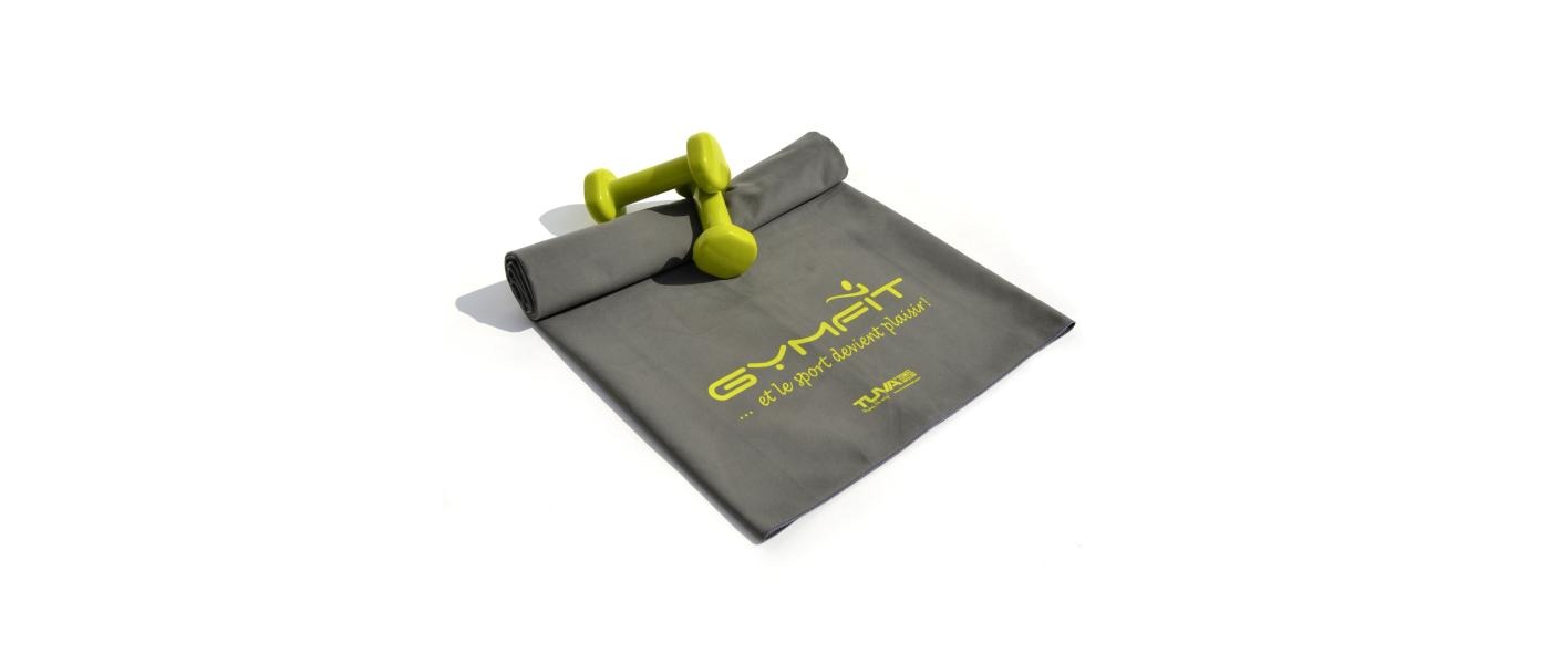 Serviette en microfibre sportive personnalisée pour gymnases - Serviettes Microfibre Pronens