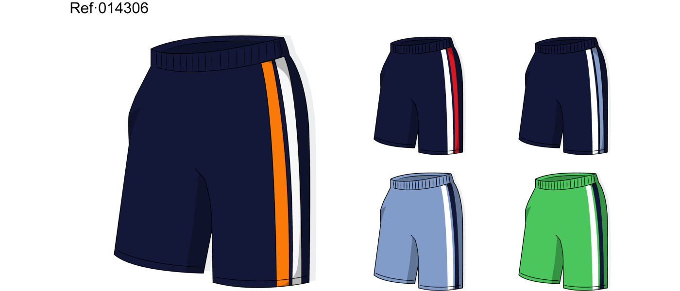 Fabricant de pantaló curt esportiu escolar de polièster per escoles i clubs esportius - Ref.14306
