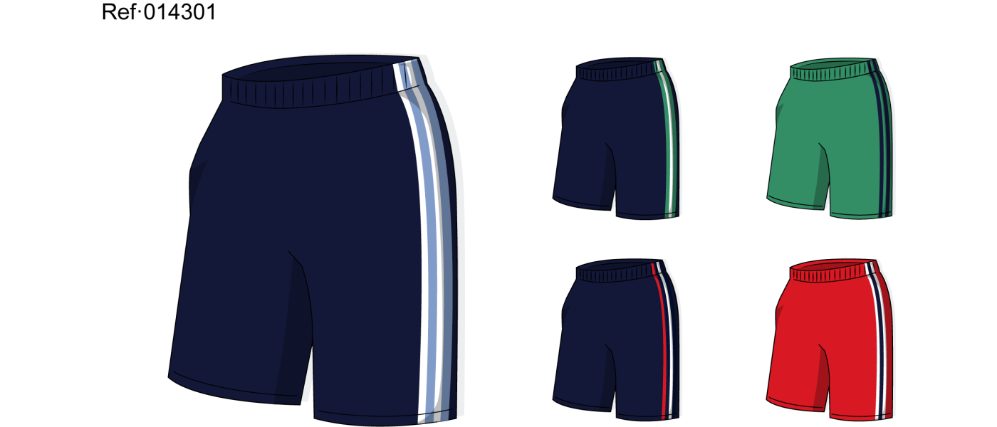 Fabricant de pantaló curt esport escolar de polièster per a escoles i clubs esportius - Ref.14301