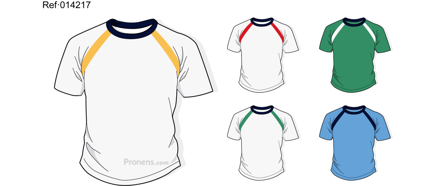 Samarreta escola personalitzada per a uniformes escolars Ref.014217 - Samarretes escola Pronens