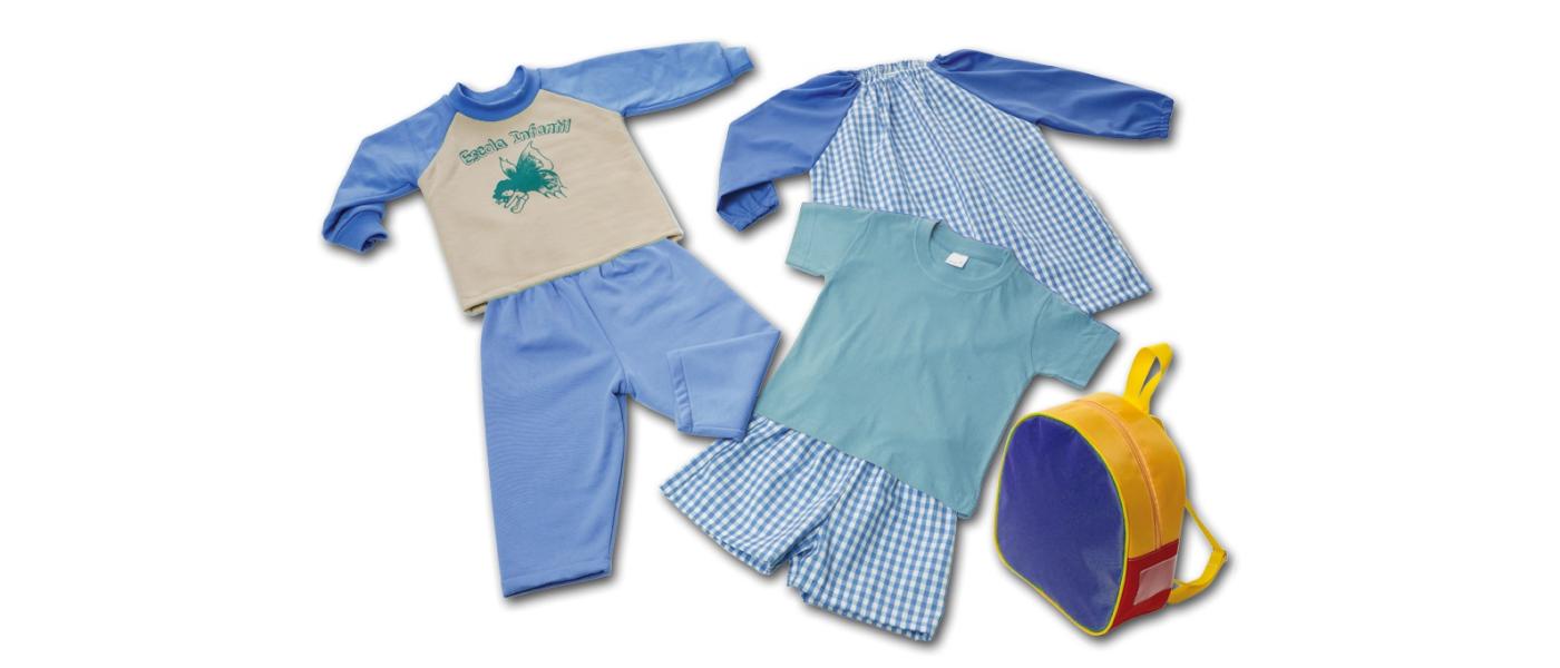 Kit scolaire crèche bleu - Uniformes crèche Pronens
