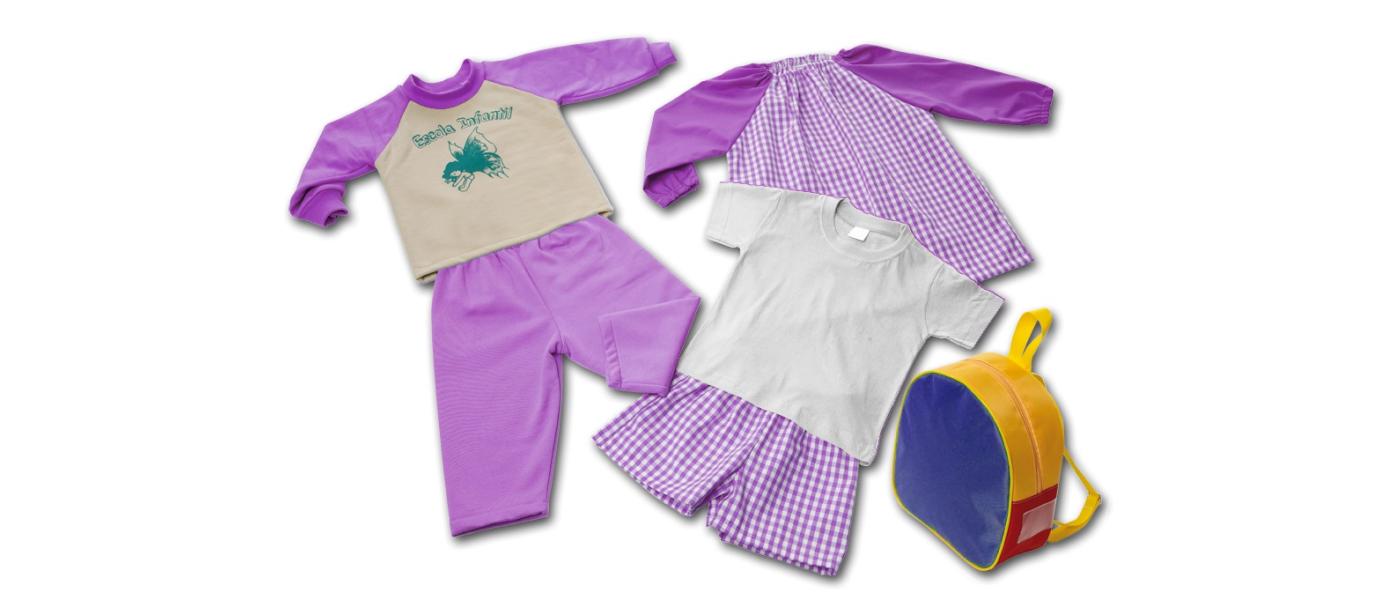 Kit scolaire crèche lilas (non disponible en stock) - Uniformes crèche Pronens