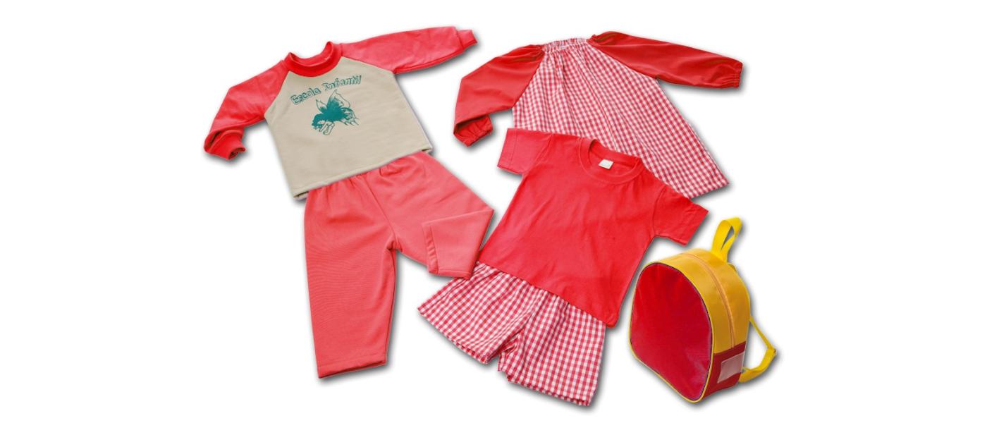 Kit scolaire maternelle rouge - Uniformes maternelle Pronens