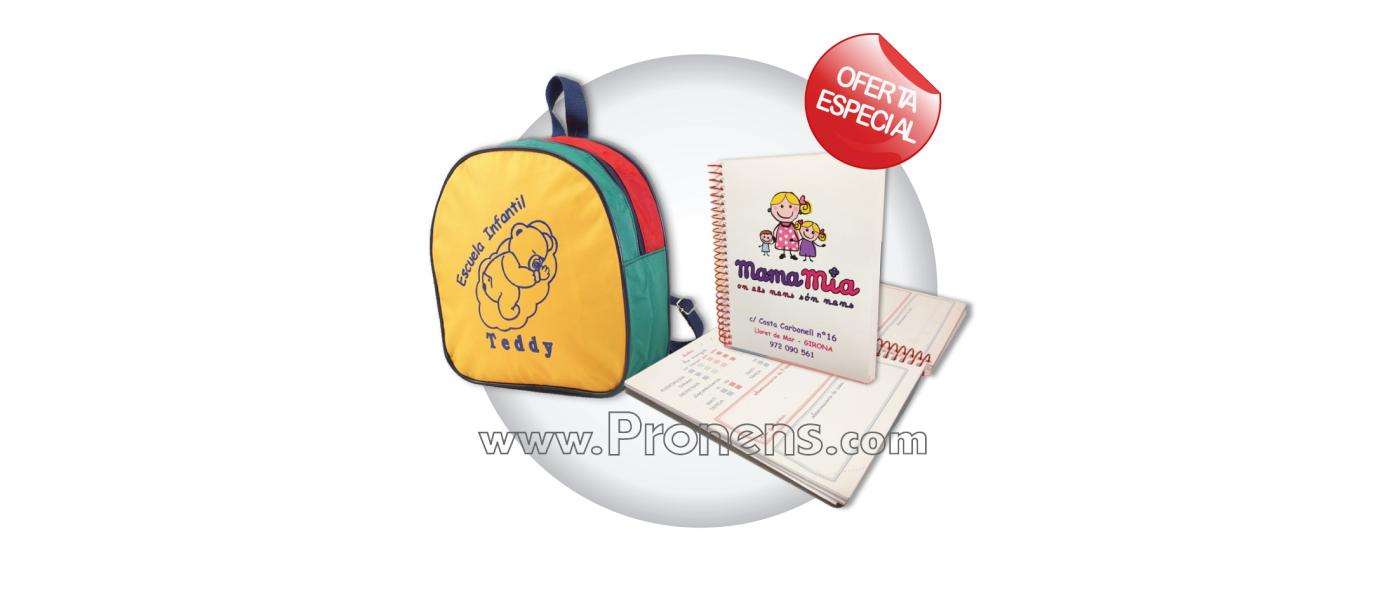 Promotion Pack inscription pour garderies, agenda garderie et sac à dos en nylon