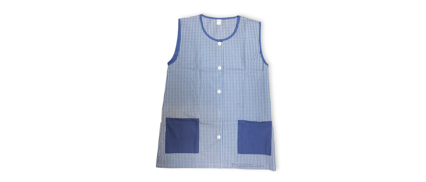 Fabricante de bata de verano sin mangas personalizada para educadora infantil