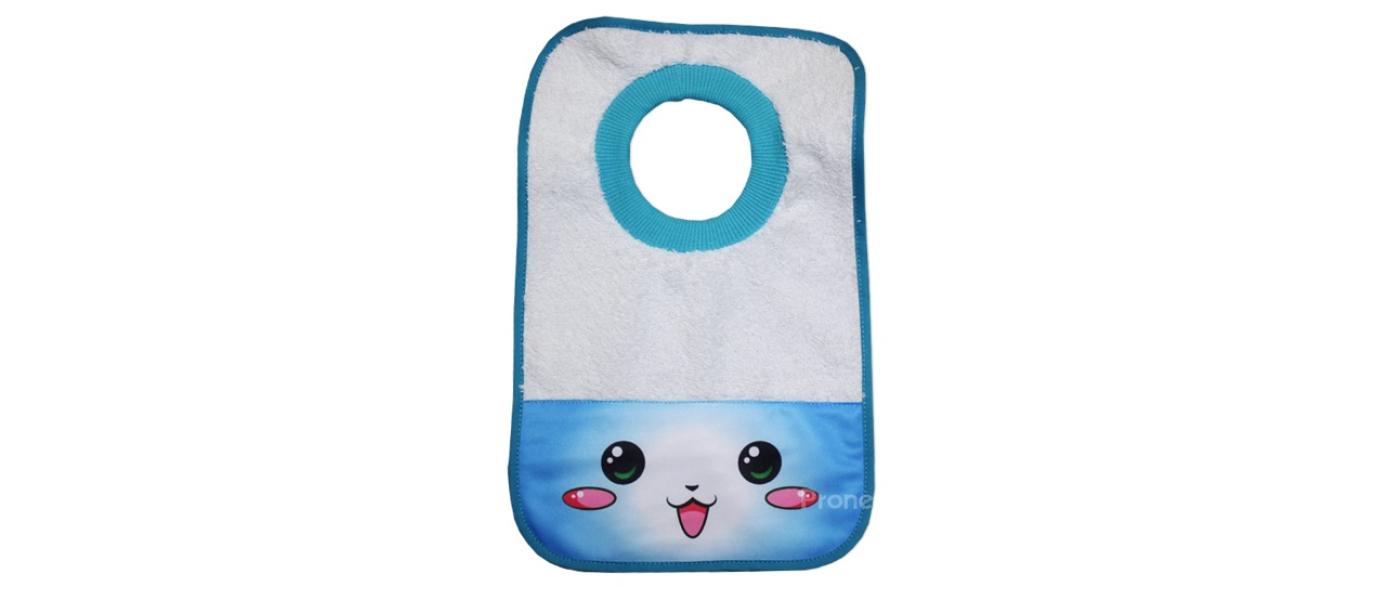 Fabricant bavoir en éponge avec petit col extensible personnalisé de pronens