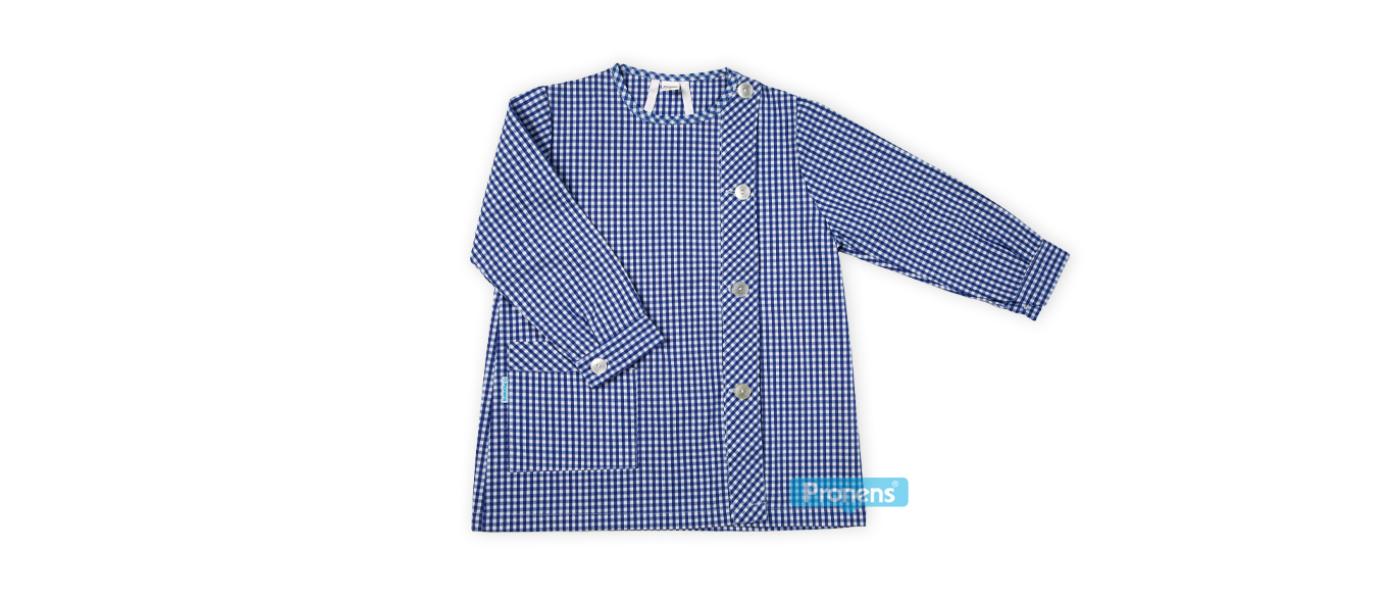 Fabricant de barnús, bates i babys escolars per a guarderies personalitzats de Vichí quadre blau