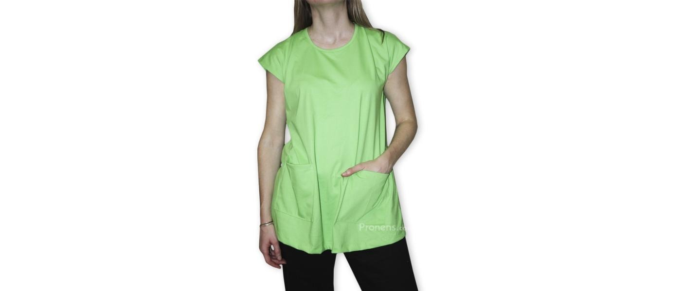 Fabricant de blouse évasée personnalisée pour éducatrice de la petite enfance - modèle pistache