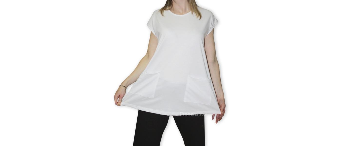 Fabricant de blouse évasée personnalisée pour éducatrice de la petite enfance - modèle blanc