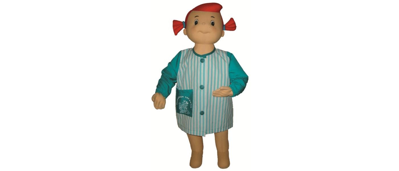 Fabricant de blouses tabliers scolaires maternelle modèle boutons promotion 007