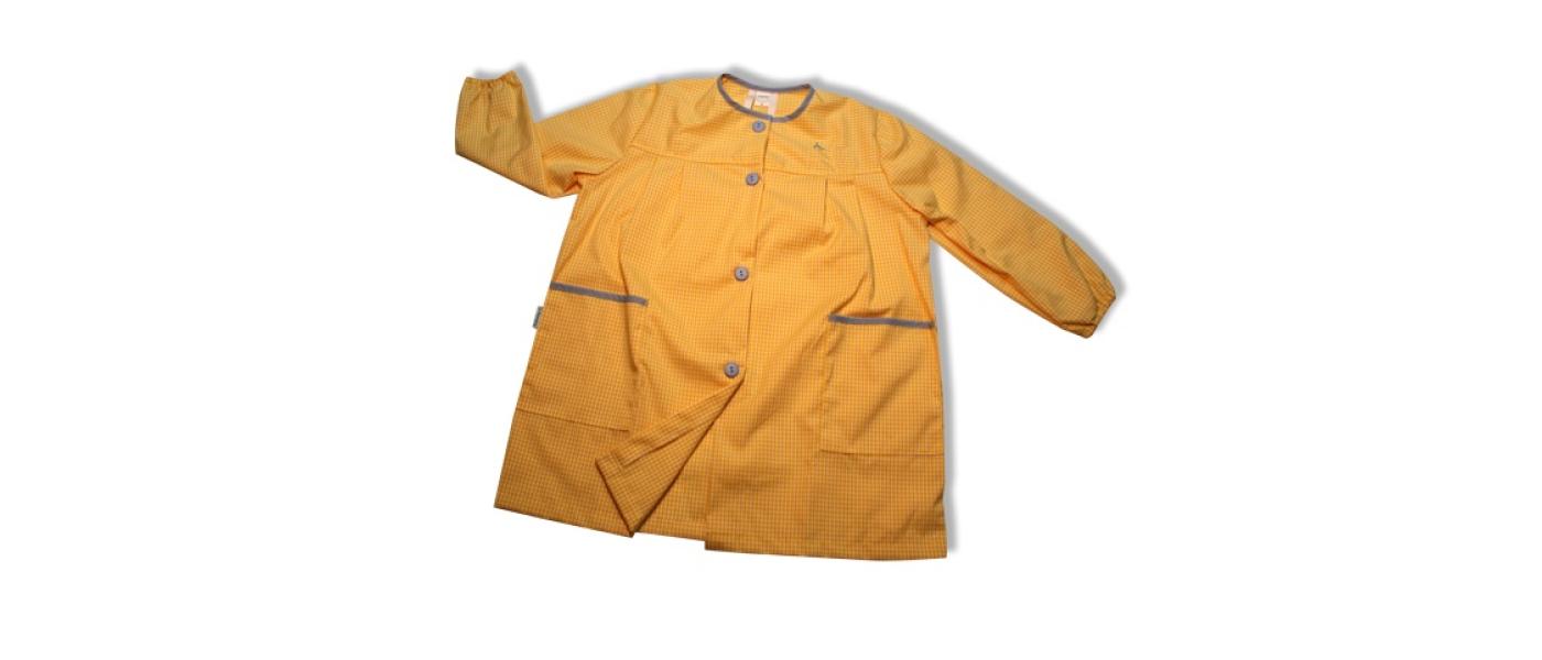 Fabricant de blouses bavoirs scolaires personnalisées avec boutons 006