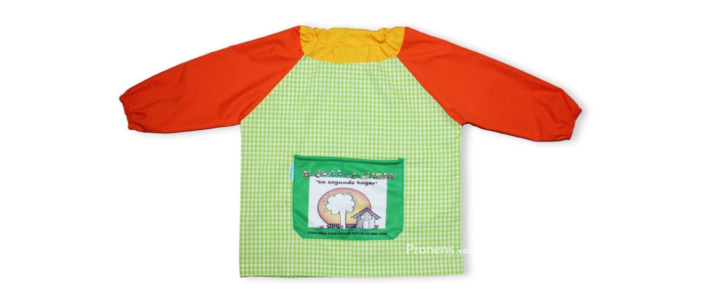 Fabricant barnús babis escolars guarderia goma mànigues popelí 004