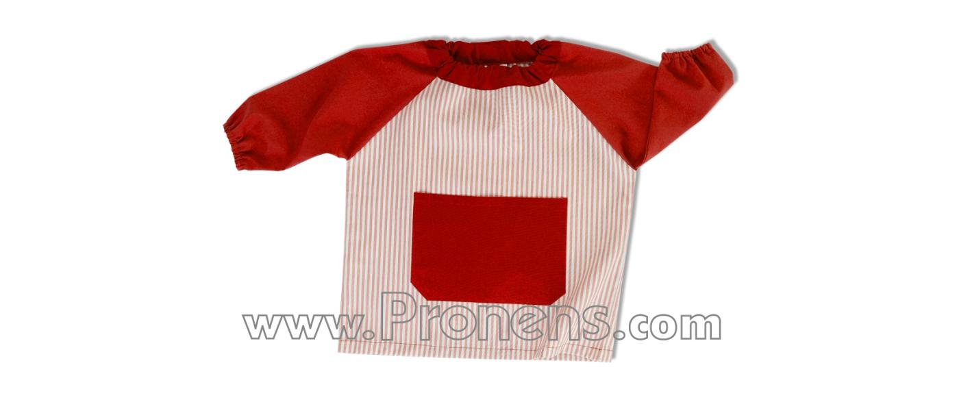 Fabricant barnús bata escolar guarderia goma mànigues popelí 005