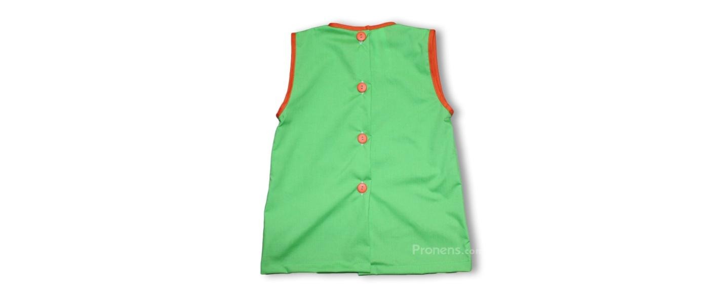 Fabricant de blouses tabliers scolaires pour crèche sans manches personnalisées 003