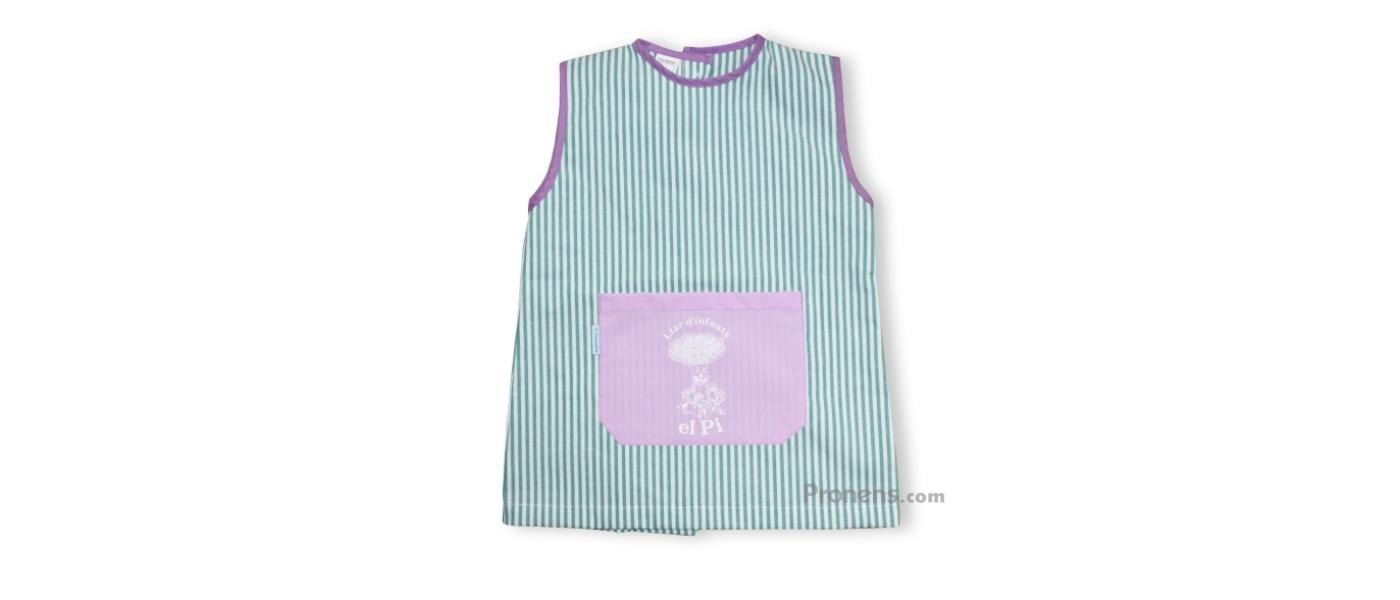 Fabricant barnús escolars guarderia sense mànigues personalitzats vichí verd