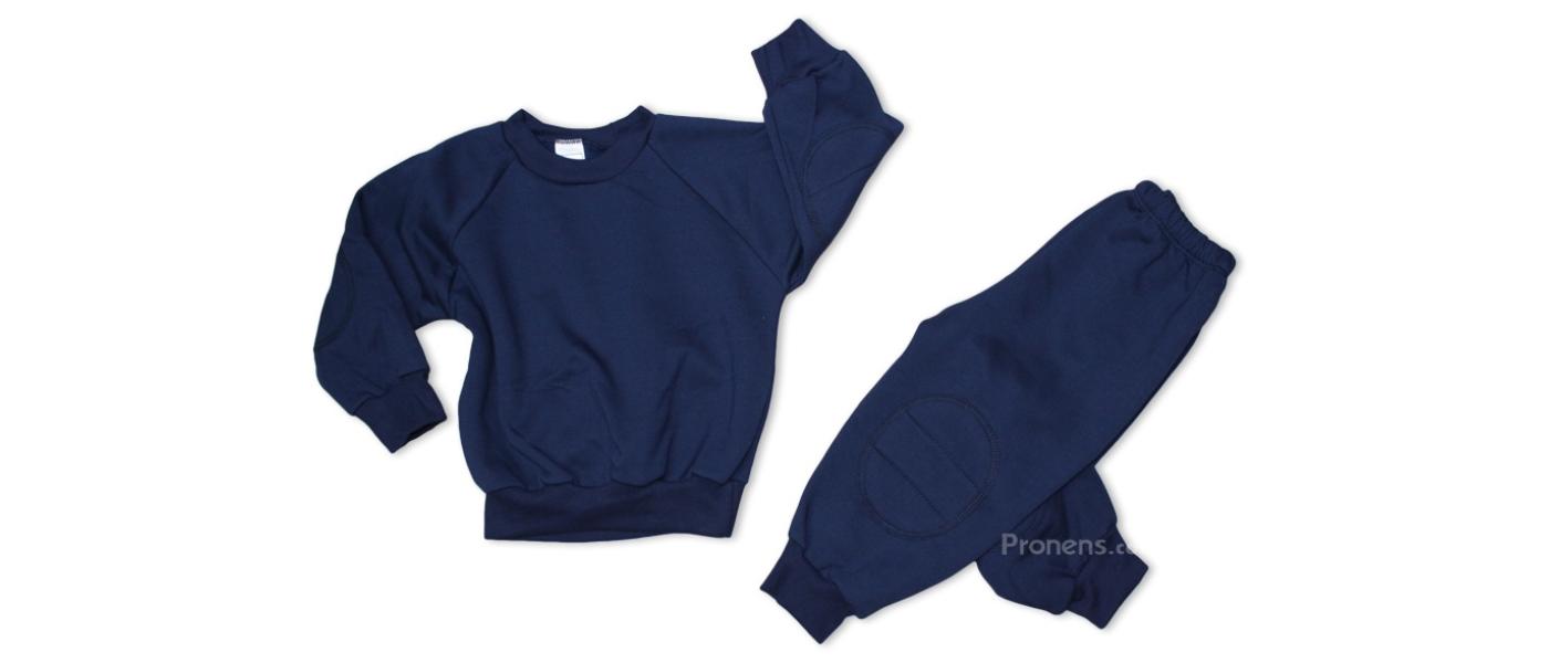 Manufacturer navy blue custom basic school nursery tracksuits