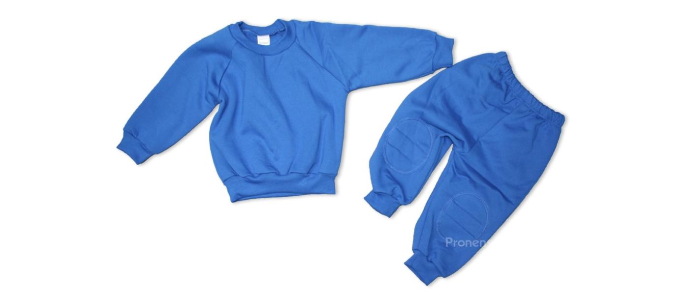 Manufacturer of custom basic royal blue school daycare tracksuits