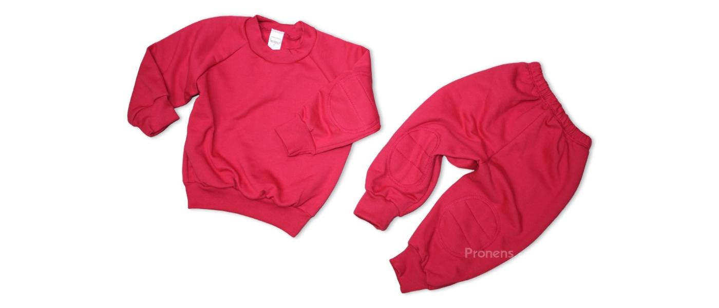 Manufacturer of basic custom red strawberry nursery school tracksuits
