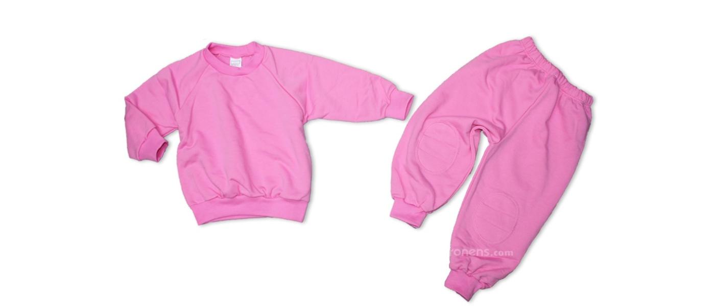 Manufacturer of basic custom pink school nursery tracksuits