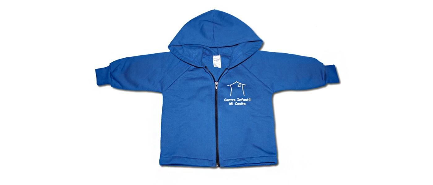 Fabricante de chándals escolares guardería con capucha y cremallera 001