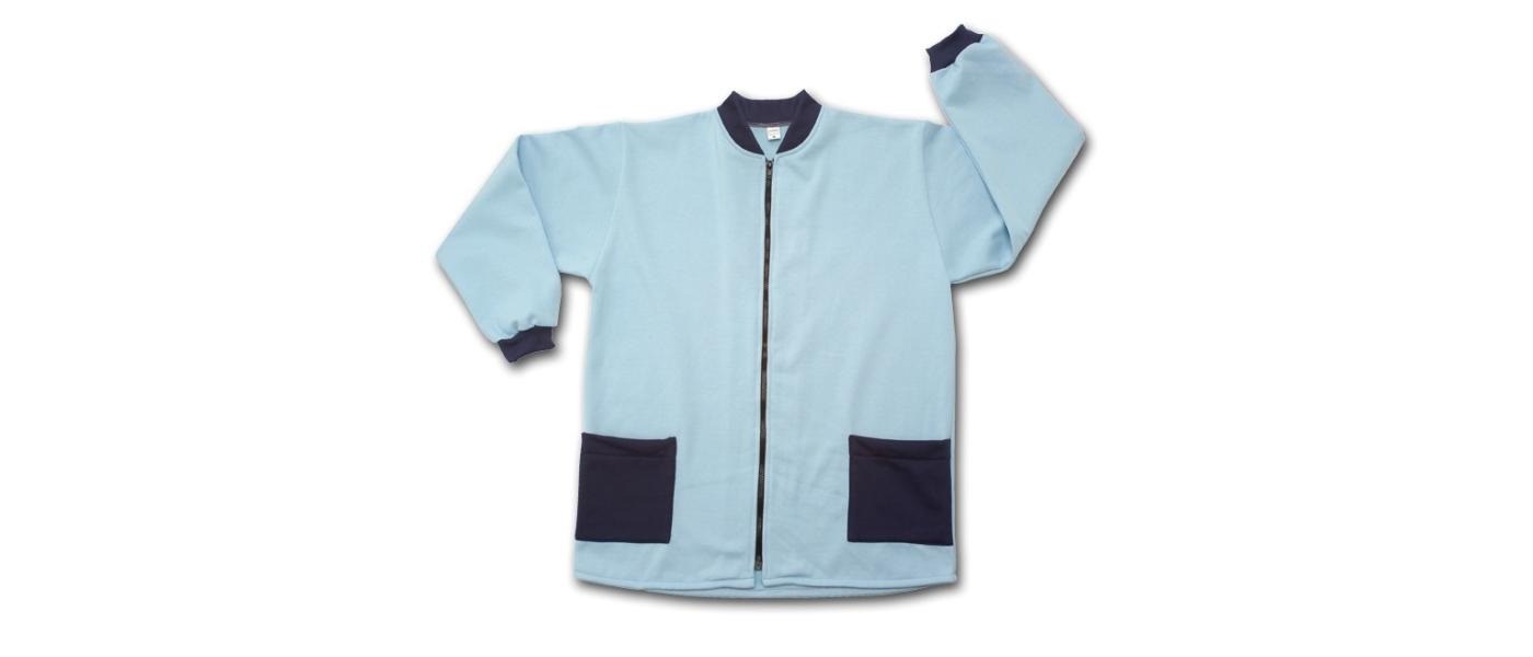 Fabricant de jaqueta de tela d’estop customitzada amb cremallera per a uniformes d’educadora infantil