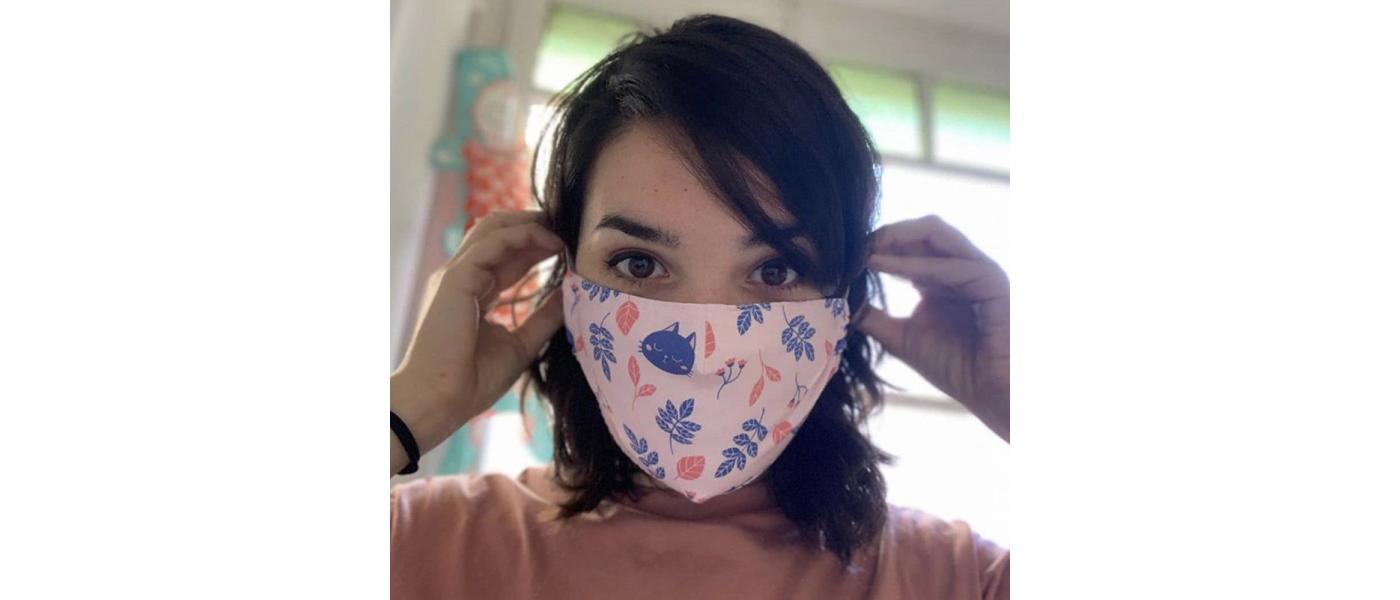 Manufacturer of reusable personalized pink cloth masks