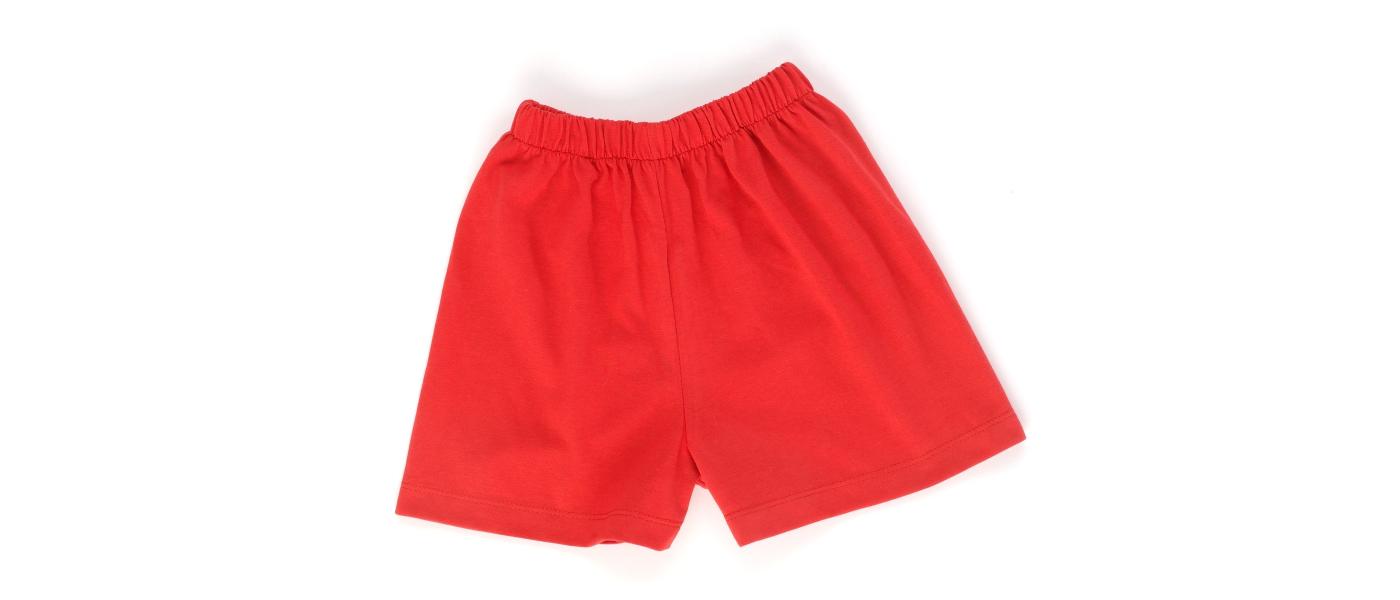 Fabricant pantaló curt cotó uniforme guarderia - vermell